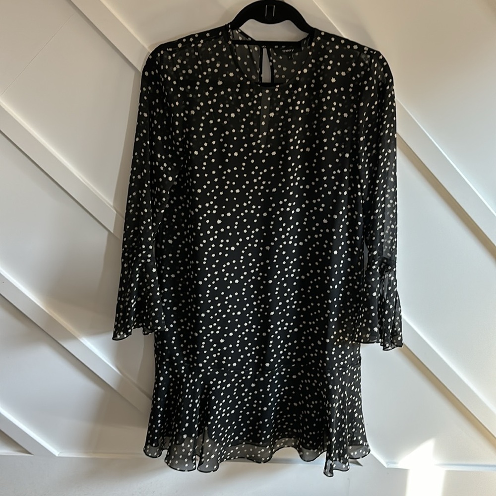 Theory dress with full slip
